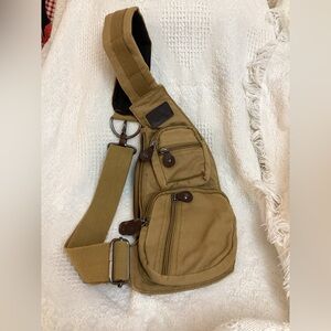 Rothco Coyote Brown Canvas Sling Messenger Bag